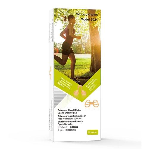 WoodyKnows Enhancer Nasal Dilators, Model 2024, Soft, Improves Airflow During Sports and Relieves Nasal Congestion (4-Pack, Trial Sizes XS/S/M/L)