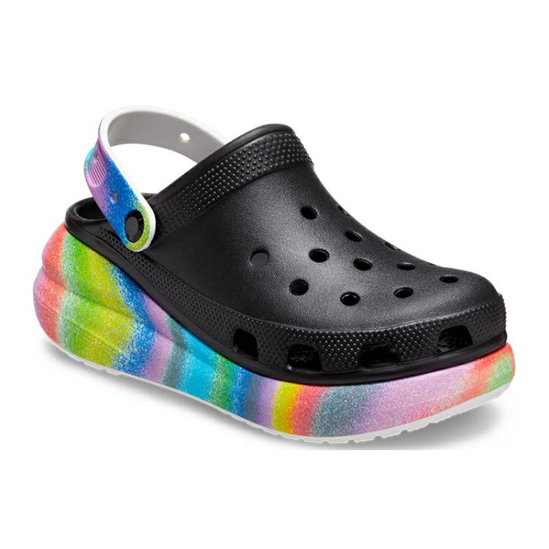 Crocs Classic Crush Spray Dye Clog Unisex  Black