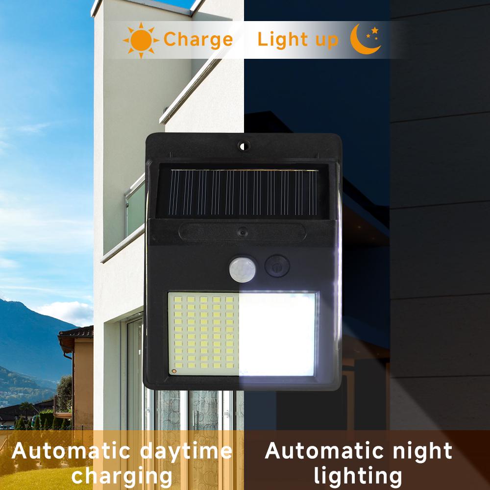 42/144/230 LED Solar Light PIR Motion Sensor Wall Light 4 Modes Solar Lamp Outdoor Waterproof Solar Courtyard Garden Wall Lamp