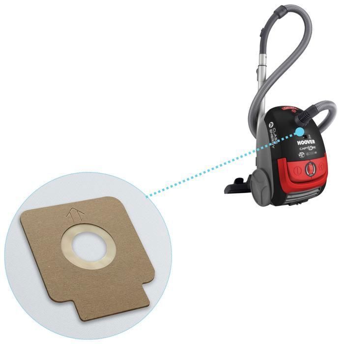 Vacuum Cleaner Bags - Hoover - H63 - Pack of 10 - Compatible with Several Models - White