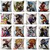 Premium Cotton Linen Dragon Ball Pillow Case Cartoon Square Cushion Cover For Cozy Homes