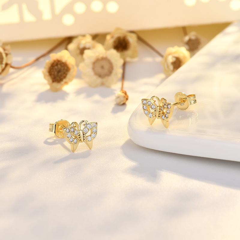 Small Earrings To Raise The Ear Female Personality Simple Cold Wind Earrings Advanced Sense of Jewelry Temperament Sweet Girl Cute Cat Earrings