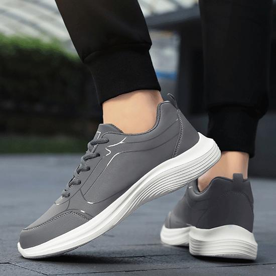 Men's Shoes, Casual Running Shoes, Spring and Autumn Low Top Leather Shoes, Plus Size Sports Shoes, Hiking and Walking Shoes, Travel and Jogging Shoes