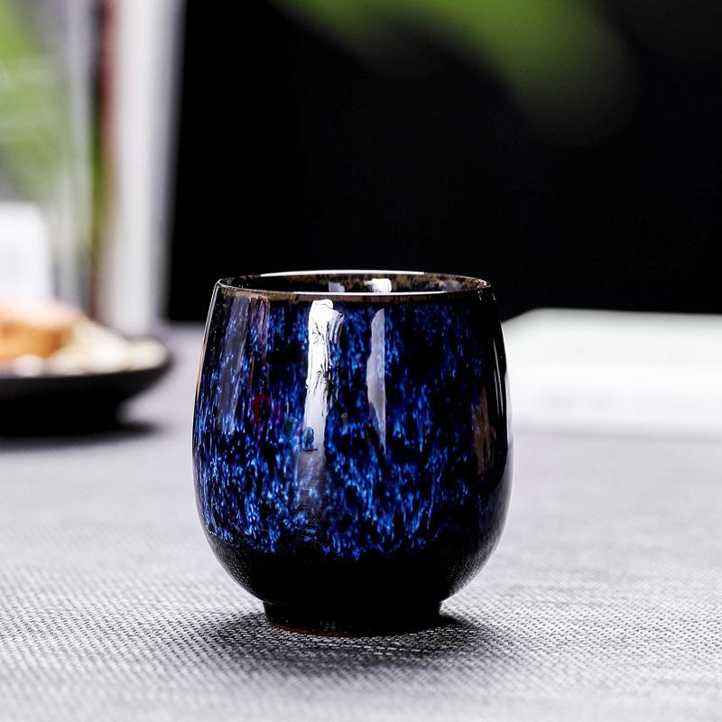 Wholesale Reusable 150ml Chinese Kung Fu Kiln Change Ceramic Home Tea Cup Japanese Style Ceramic Clay Tea Service Cup