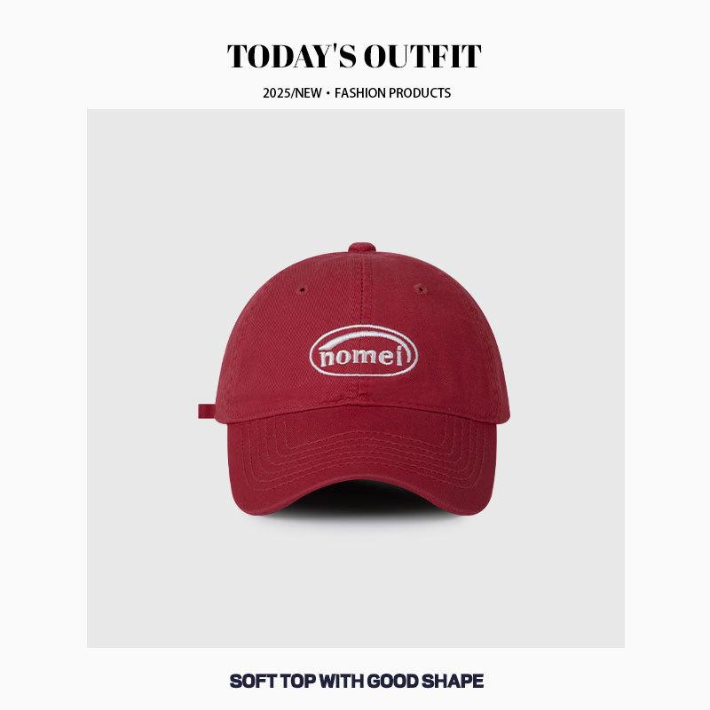 New Casual Versatile Letter Embroidered Baseball Hat for Women In Spring and Summer Korean Version Simple Sun Protection Baseball Cap for Men