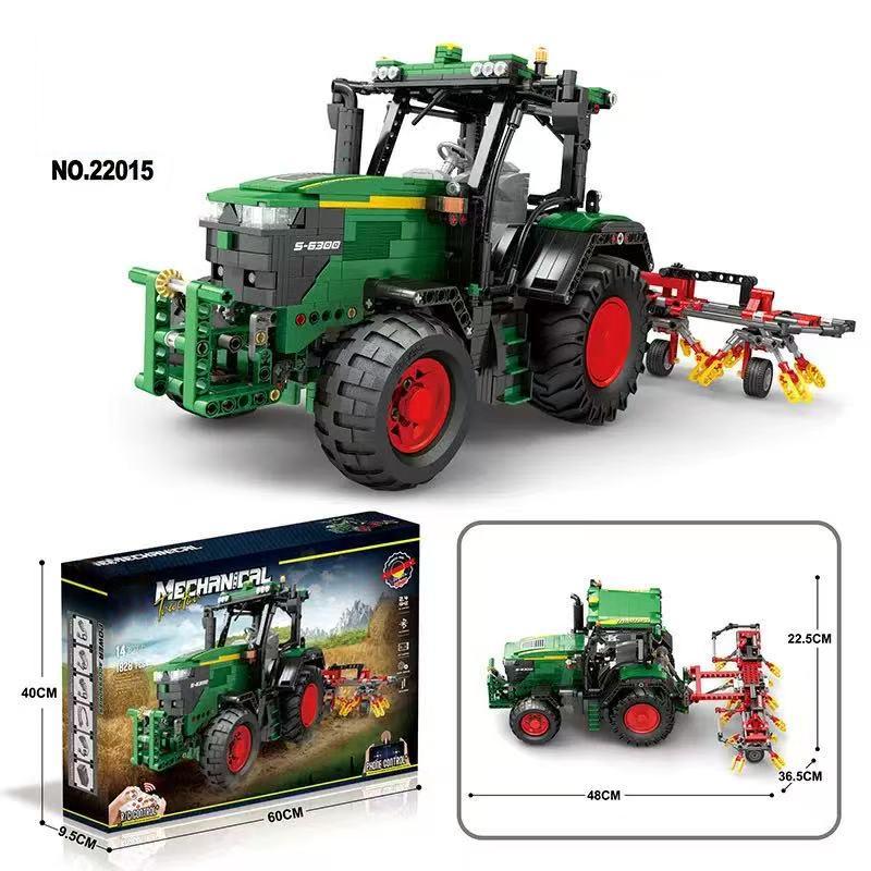 Rc Remote Control Building Blocks Tractor Building Toys, Engineering Vehicle Model Assembly, Adult And Children'S Birthday Gifts
