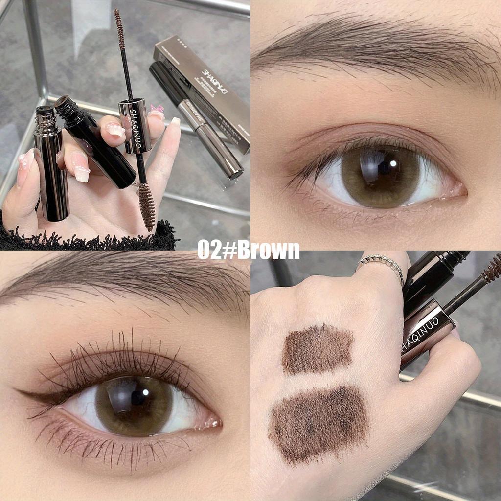 Slim, Curling, Double-headed Mascara, Waterproof, Sweat-proof, Not Easy To Smudge, Plain-faced, Fine-brush-headed Mascara