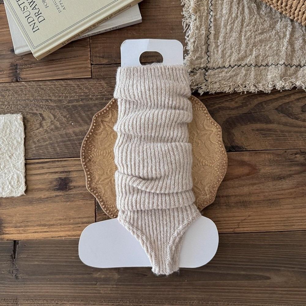 

Утепленные гетры вязаные с бантом гольфы средней длины новые танцевальные балетные чулки подарок хаки