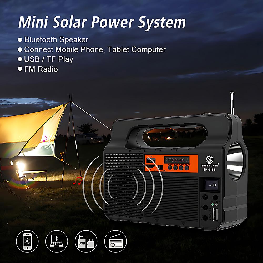 Light Outdoor 1 Solar Searchlight Energy Storage Power Generation System Led Light Panel Portable Power Supply Outdoor Camping