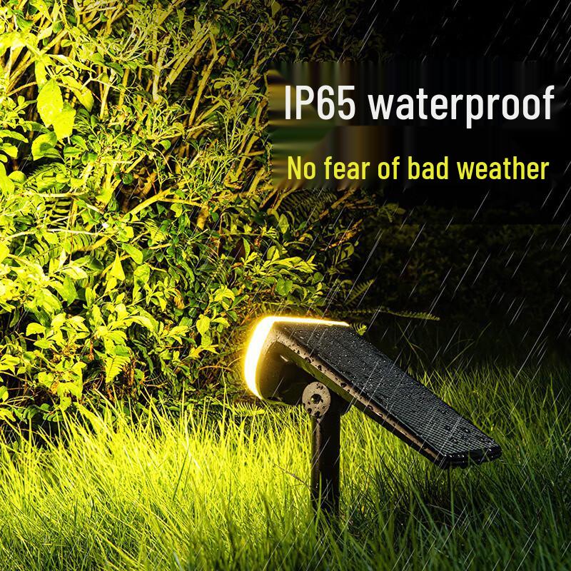 Solar Outdoor Warm Light Landscape Spotlight
