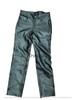 Pantaloni da Moto Skinny Fit da Uomo Neri Vera Pelle di Agnello di Design Elegante