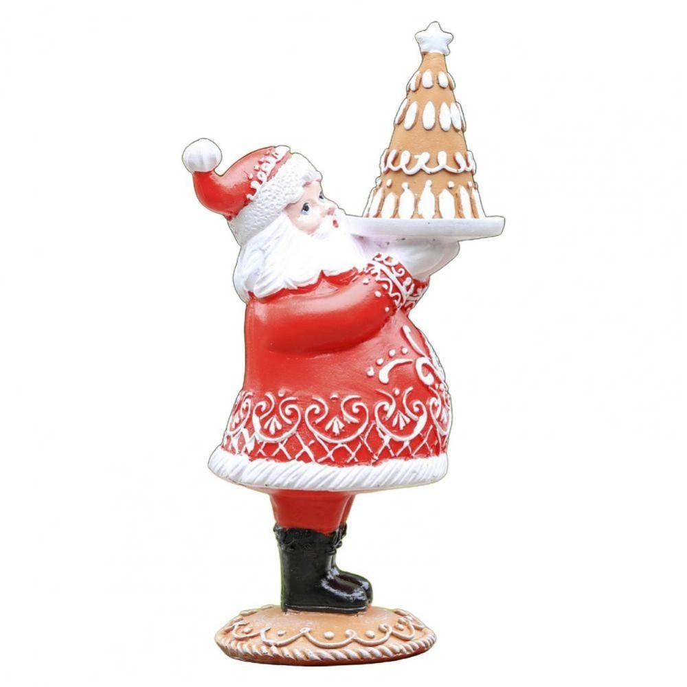 

Cartoon Resin Santa Claus Statues Cute Christmas Ornament Fashion Santa Claus Ornaments Garden style C