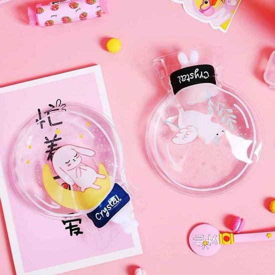 Model Desene Animate PVC Rotund Sac cu Apă Caldă Apă Fierbinte Explozie-Dovadă Transparent cu Injecție de Apă