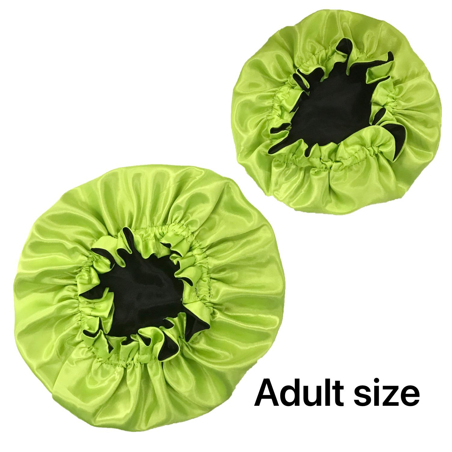 Own Your Brand Satin Sleep Bonnets Wholesale Reversible Silk Hair Women Designer Bonnets