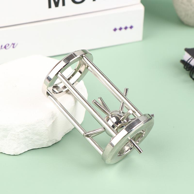 Classic Puzzle High Iq Cage Star Tooth Metal Brain Teaser Puzzles Game
