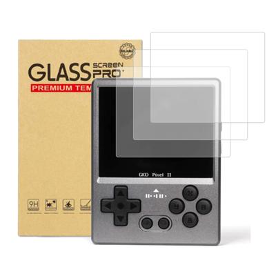 Protection d'écran Console de jeu Film en verre trempé pour GKD Pixel II Film d'écran Film incassable Installation facile