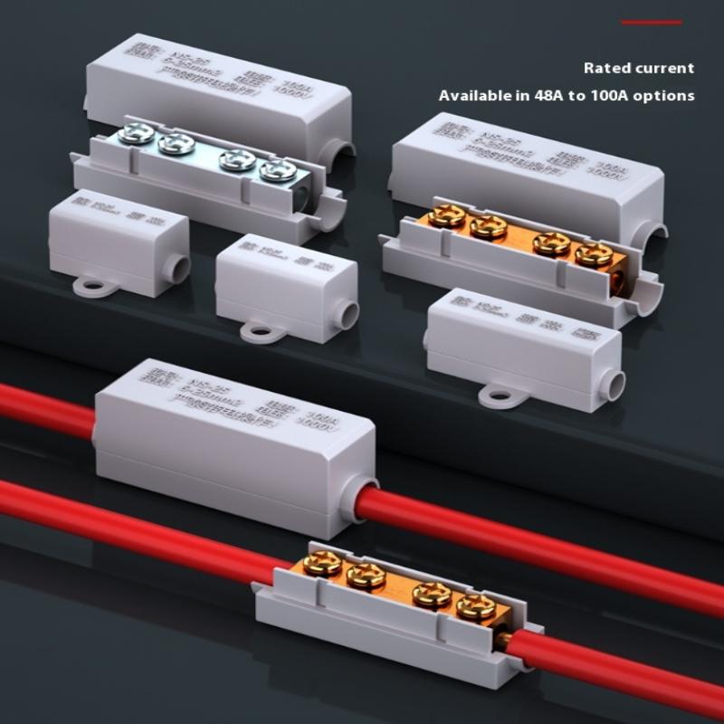 Wire Connector High Power Splitter Quick Electrical Cable Brass Terminal Blocks Junction Box Connectors Large Current Conductor