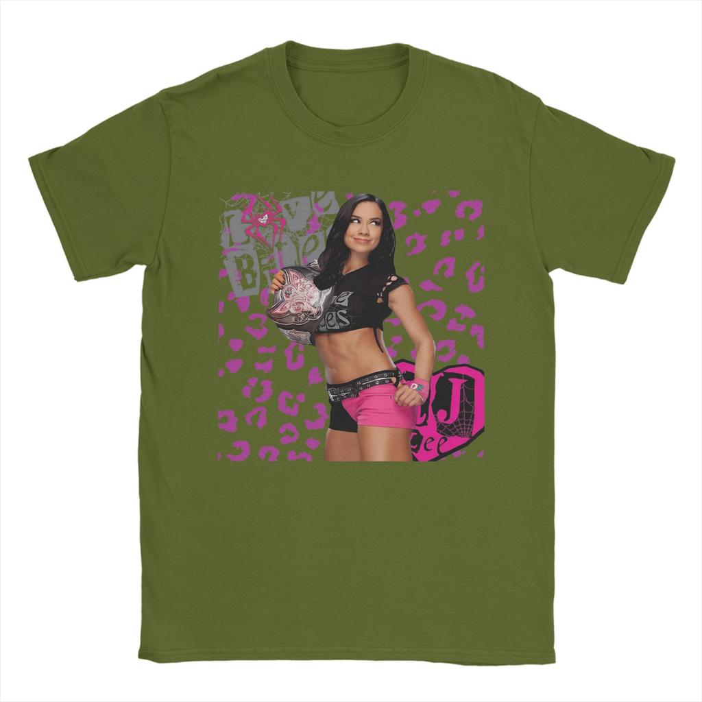 AJ Lee Girl Wrestling Men's T Shirts Funny Tees Short Sleeve O Neck T-Shirts 100% Cotton New Arrival Tops