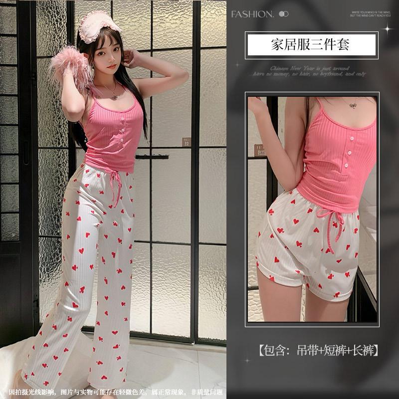 Europe and the United States summer hot-selling sexy women s love printing suspenders shorts casual pit strips can worn Europe and the United States s [ 40-52.5kg ]