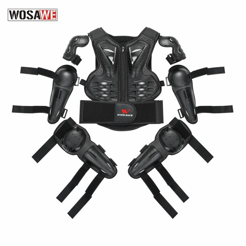 

Body Protection Suits for Kids, Motocross Armor Vest, Skiing Suits, Elbow and Knee Care, Boys and Girls, Children and Youth One Size