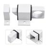 AAAAA AluminumAlloyBlack/Gray Window Gate Security Pull Ring Spring Bounce DoorBoltAutomatic Latch Lock Black Grey Window