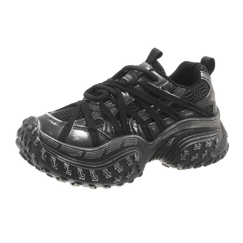 

Цветовая гамма обуви женская новая подиумные модели ремешки шина подошва дуриан повседневная спортивная обувь 40 чёрный