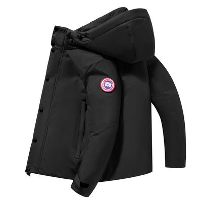 Men's Winter Short-sleeved Thickened Warm Cotton-padded Jacket for Teenagers, Korean Style Coat