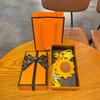 Handmade Crochet Sunflower Keychain - Teacher's Day Gift, Thank You Souvenir