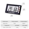 CIGARLOONG Mini Digital Fahrenheit Grad Anzeige LCD Hygrometer Thermometer für Zigarrenkisten Fälle/Luftbefeuchter für Zigarren