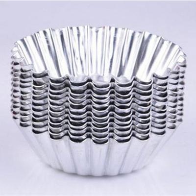 Egg Tart Mold Reusable Flower Edge Aluminum Cake Mold