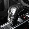 Car Console Gear Shift Handle Head Cap Cover Trim Decoration Sticker Carbon Fiber Color Accessories For Porsche Cayenne 2018-21
