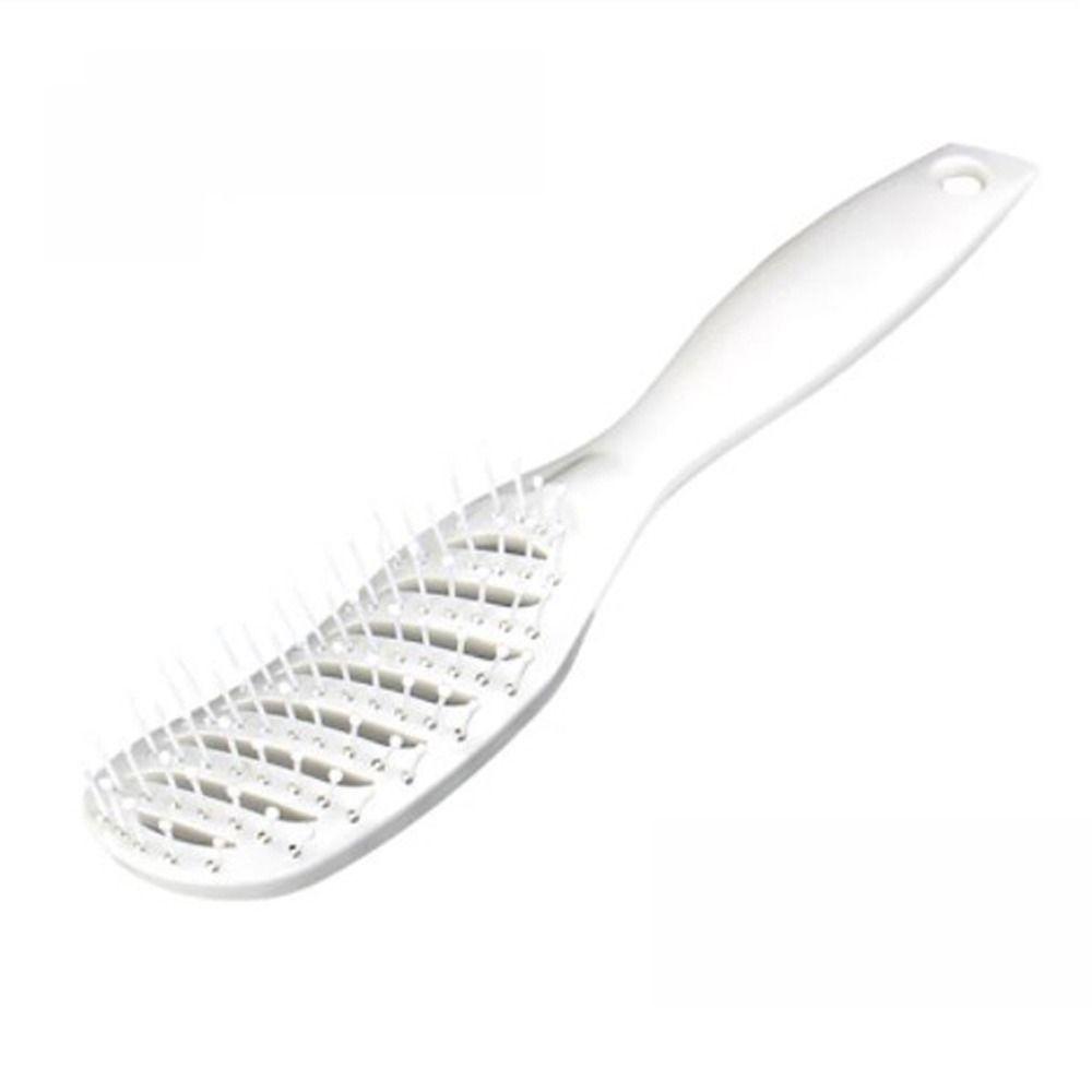 

Антистатическая расческа с изогнутыми зубьями, прочная распутывающая расческа для волос, салонные полые массажные расчески