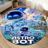 ASTRO BOT Custom Name Round Area Rug,Carpet Rug for Living Room Bedroom Sofa Playroom Decor,Non-slip Floor Mat