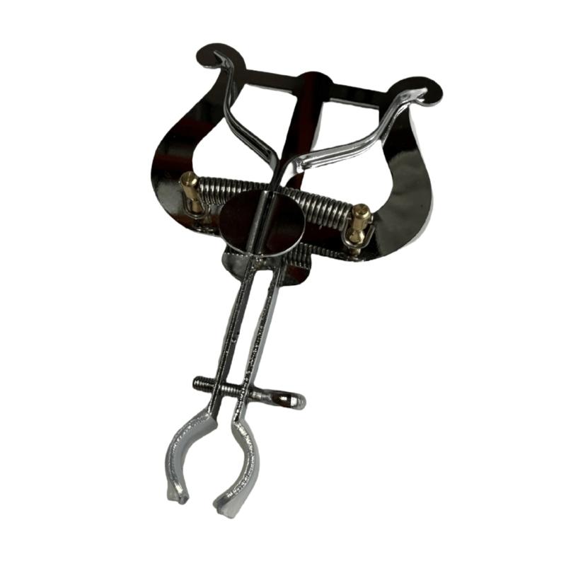 Secure Grip Music Stand Clip for Brass Instruments Metal Construction Foldable Design for Band Practice Performances