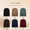 Caizi Men's 100% Wool Crewneck Pullover Sweater