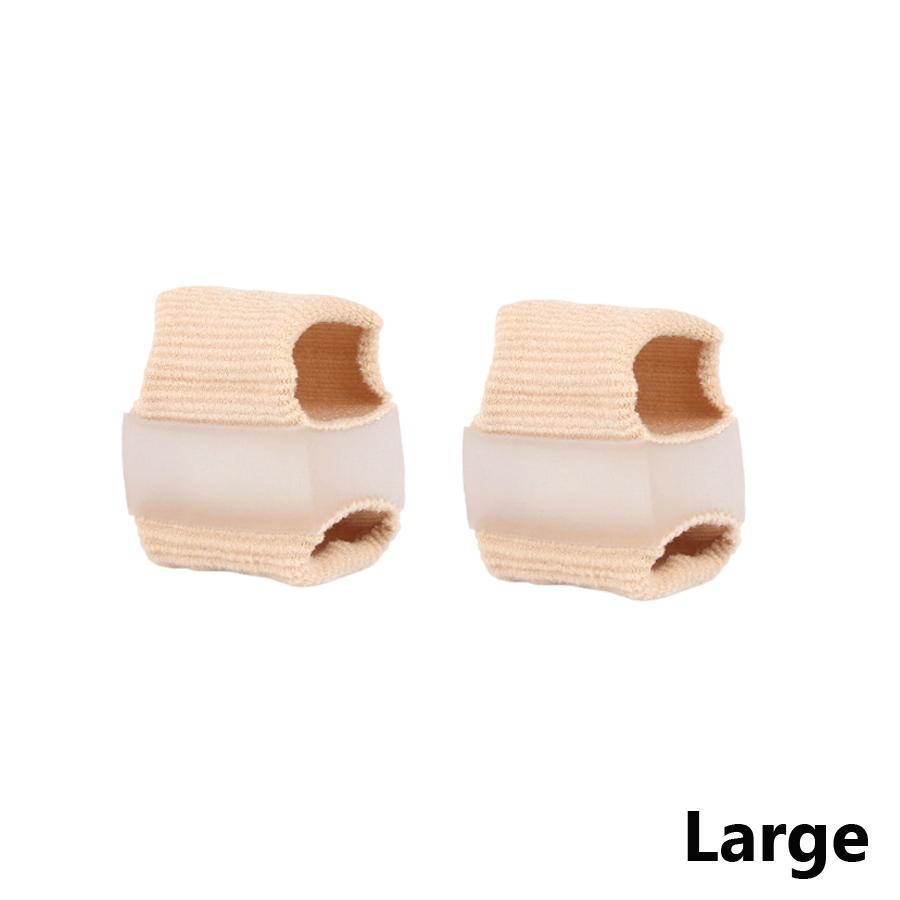 2/4Pcs Bunion Corrector Toe Separators, Elastic Fabric Sleeve Silicone Toe Straightener, Reusable Toe Spacer Men Women Foot Care