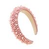 Imitation Pearl Hair Hoop Wide Heightened Headband Flexible Comfortable Fit Hair Hoop Hair Accessory
