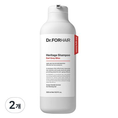 DR. Für Kopfhaut Anti-Aging Heritage Shampoo Earl Grey Bliss Duft, 500 ml, 2 Stück