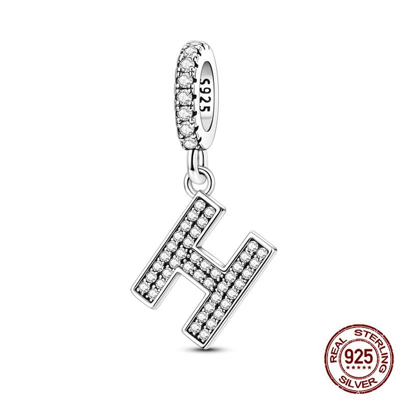 Classic Copper 26 Letters A-Z Alphabet Charms Beads Fit Original Bracelet Bangle Necklace Dangle Women Jewelry Gift