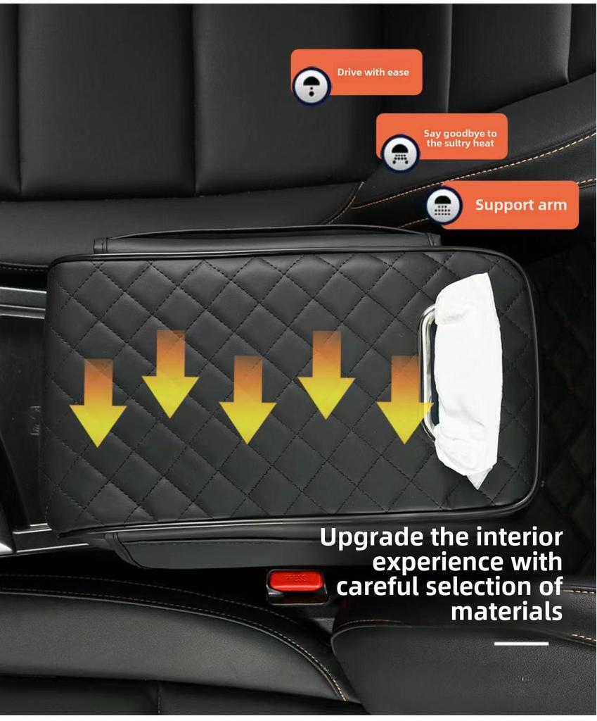 GM Auto Mittelarmlehnenpolster mit Taschentuchaufbewahrung