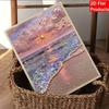 DIY Sunset Beach Pearl Diamond Art Kits Without Frame 30x40cm Gem Art Diamond Painting Kits for Adults/Beginners Gift Idea Home Wall Decor