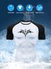 Men's Dark Tribal Tattoo Cross Compression T-Shirt Absorb Sweat for Gym Running Fitness Training