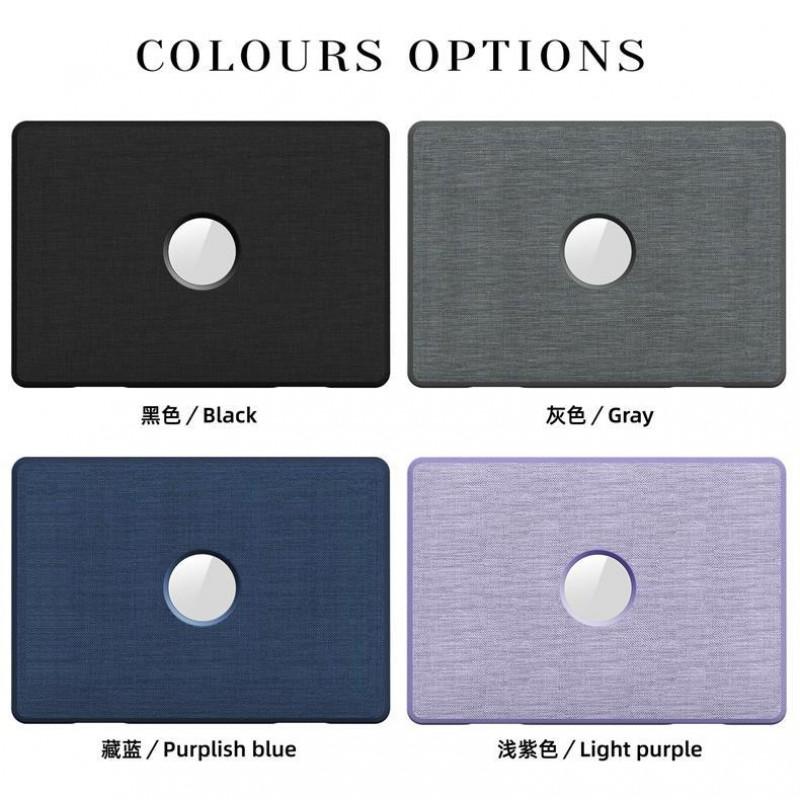 MacBook Pro 14-inch Air 15.3-inch Protective Case With Cooling Stand Anti-Slip PC Shell In Black Blue Gray Purple