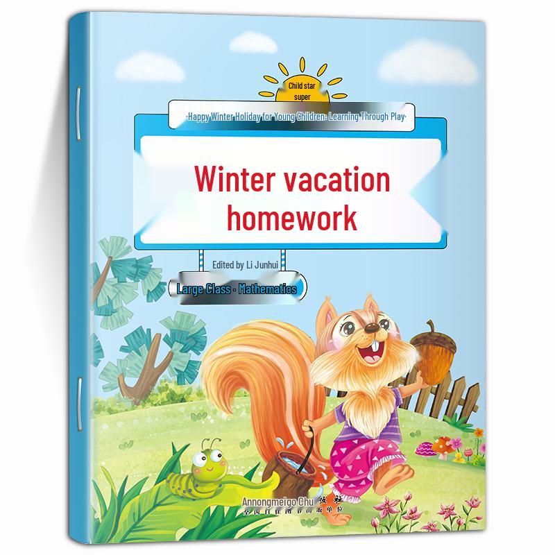 Winter Homework Workbook: Language & Math for Kindergarten & Preschool Transition