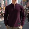 Herren Freizeit Jacquard Stehkragen Halbreißverschluss Sweatshirt für Frühling & Herbst