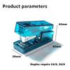 Transparent Stapler and 640pcs 24/6 Staples Set Mini Size Contract Color Binder Office Binding Tools Supplies