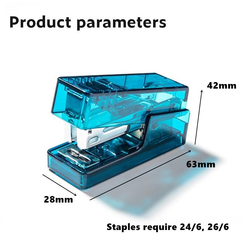 Прозрачный степлер и набор скрепок 640 шт. 24/6 — фото 11