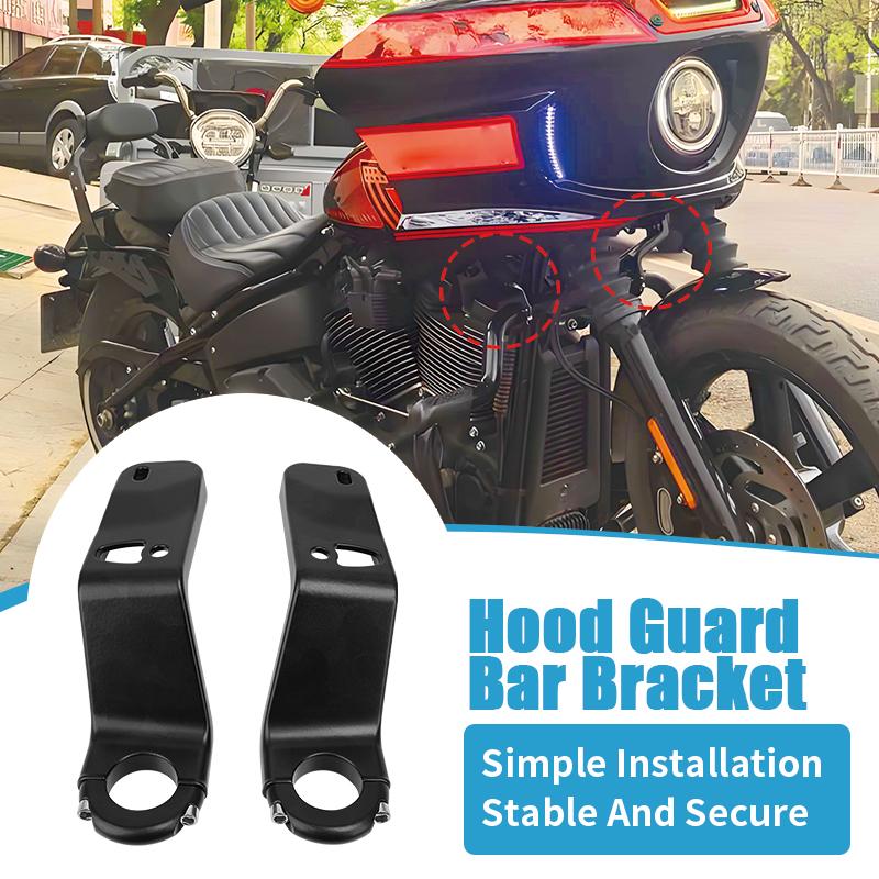 For Harley Low Rider ST FXLRST 2026 2026 2026-UP Motorcycle Accessories Black Front Full Fairing Support Bracket Mount Kit 2 PCS