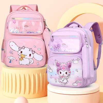Elementary School Schoolbag Women's New Fresh Cartoon Cute Girl Backpack Lightweight Nylon Large-capacity Girls Schoolbag