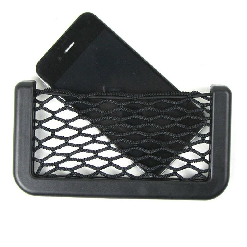 Auto Car Storage Net Bag Side Door Pocket Cellphone Holder Organizer Mesh Basket